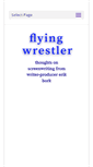 Mobile Screenshot of flyingwrestler.com